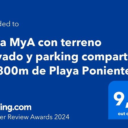 Casa Mya Con Terreno Privado Y Parking Compartido - A 800M De Playa Poniente Villa Benidorm Eksteriør billede