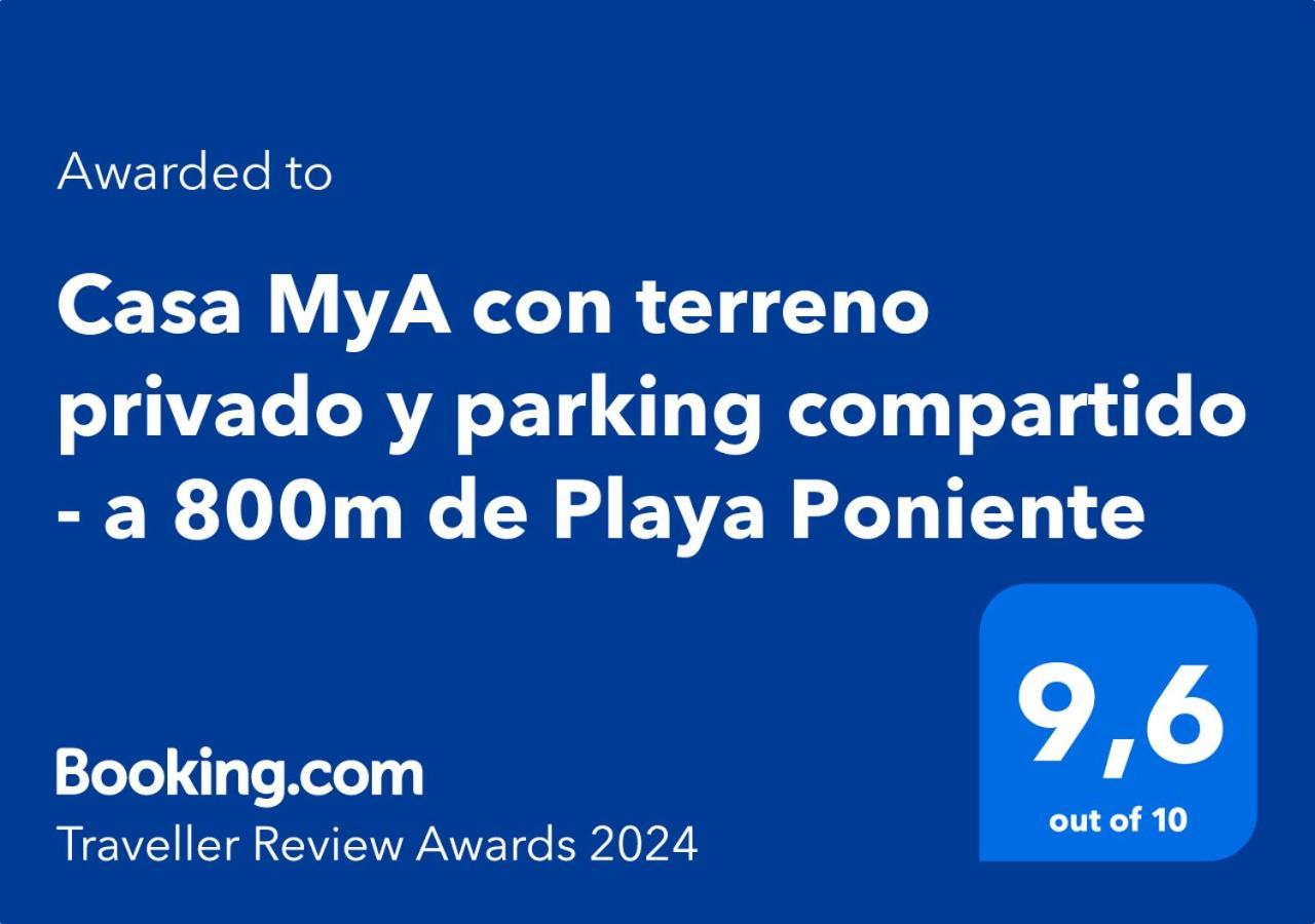 Casa Mya Con Terreno Privado Y Parking Compartido - A 800M De Playa Poniente Villa Benidorm Eksteriør billede
